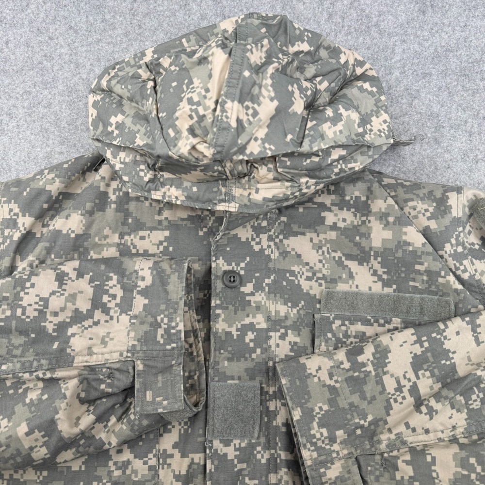 US Military Jacket Coat Cold Weather Field Universal Large Short Digital Hooded